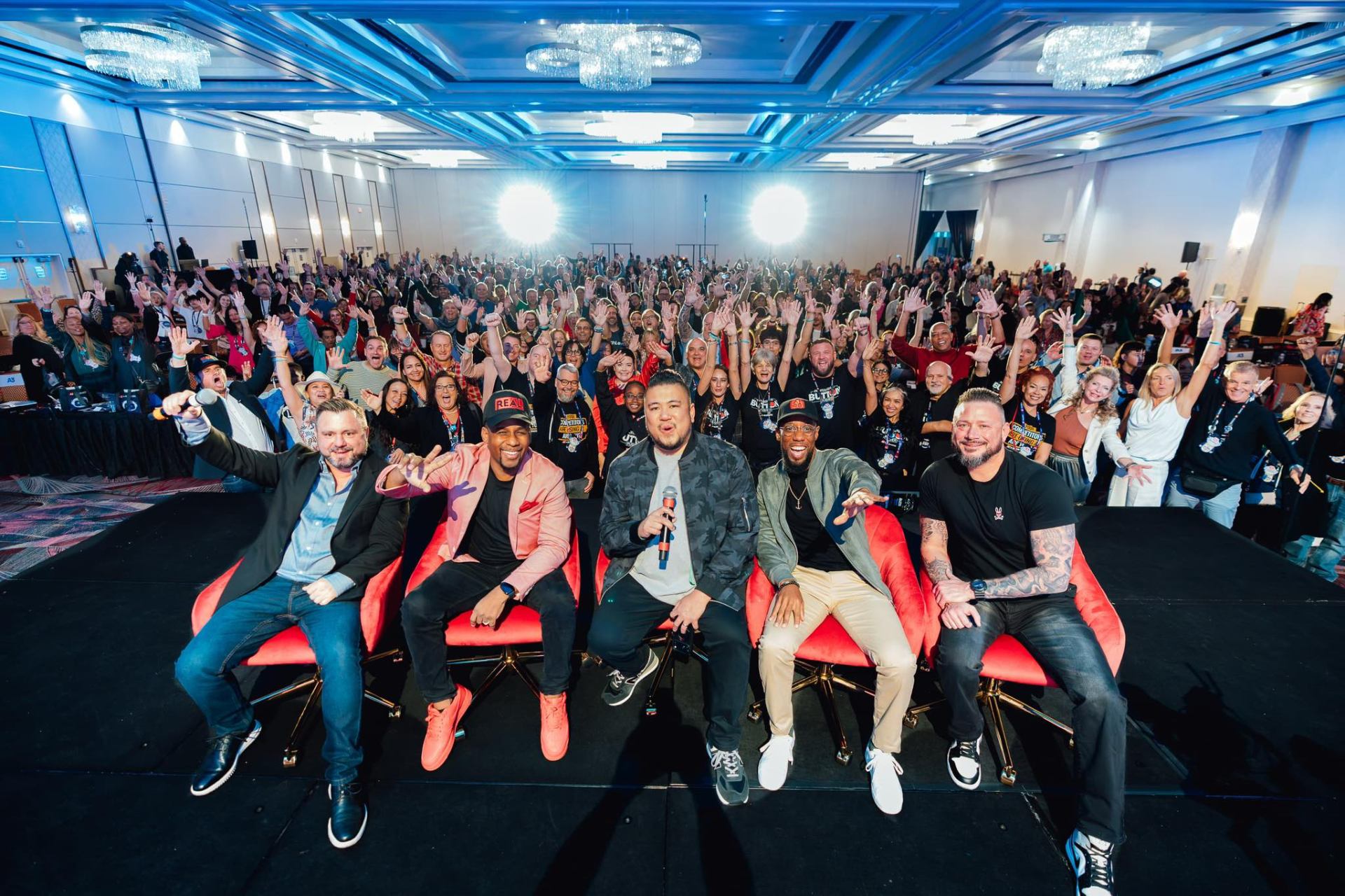 Brian Hanson's AI for Business live event with hundreds of attendees